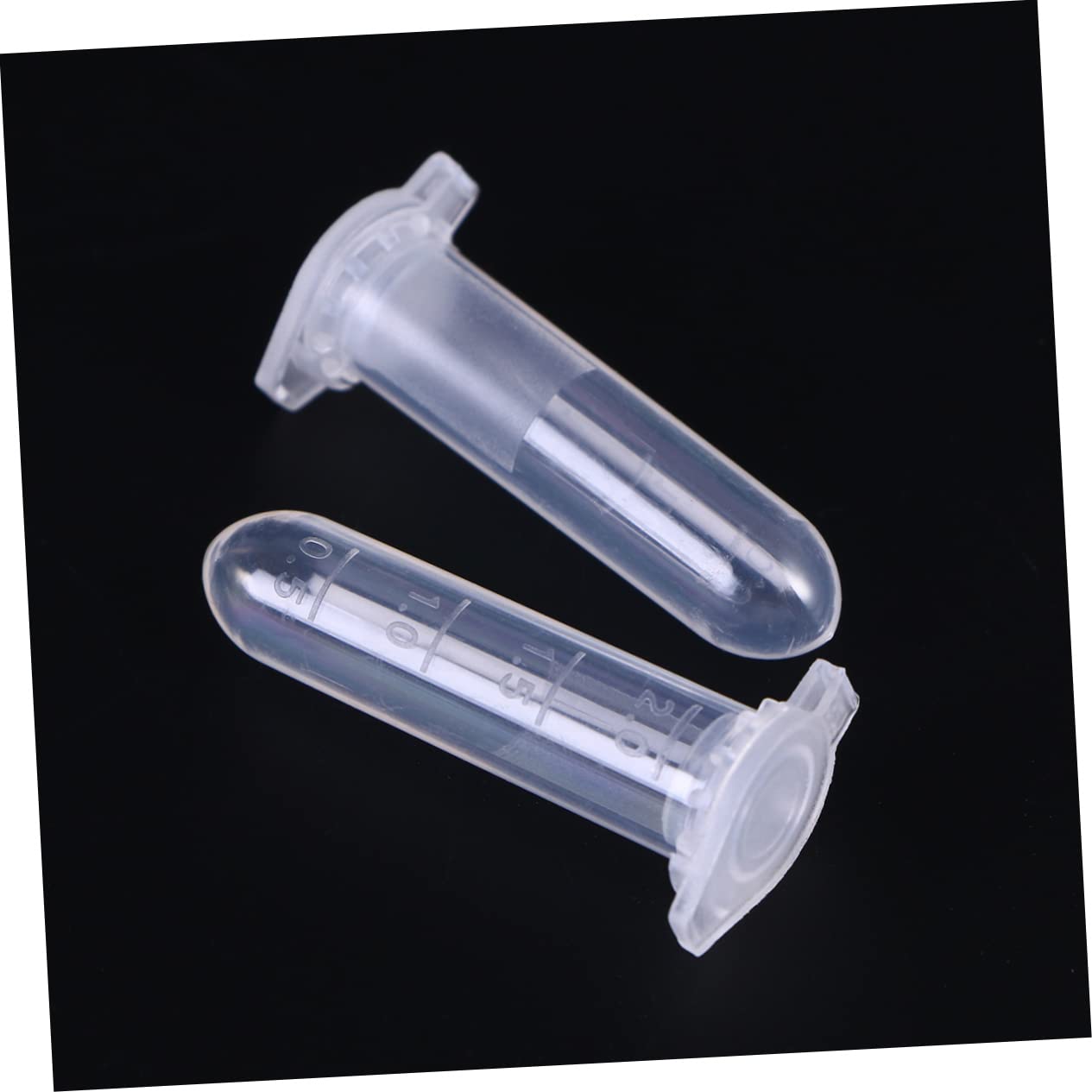 Cabilock Tubo de Centrífuga de 2ml con Base Redonda, Tapa Flexible y Escala Precisa, para Muestras y Uso Artesanal, Plástico, 1000 Piezas