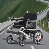 Electric Wheelchair for Adults, 330lbs Capacity, Foldable Motorized Wheelchair, 20-Mile Long Travel Range, All-Terrain Powered Chair, Portable for Seniors & Disabled