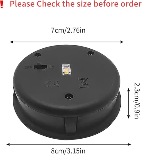 Miniatura 2 de Piezas de repuesto para luz solar, accesorios de repuesto impermeables para linternas de exterior (2.76 pulgadas con bombilla, 1 unidad)