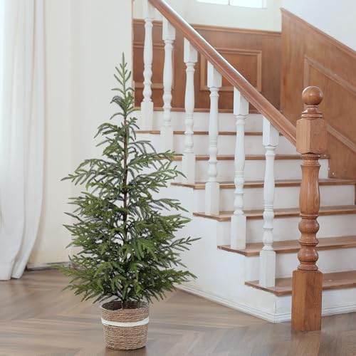 Yxzzwl 105-SGL/PZ-48 4Ft Christmas Norfolk Pine Tree Artificial Christmas Tree Faux Potted Plants thumb #8