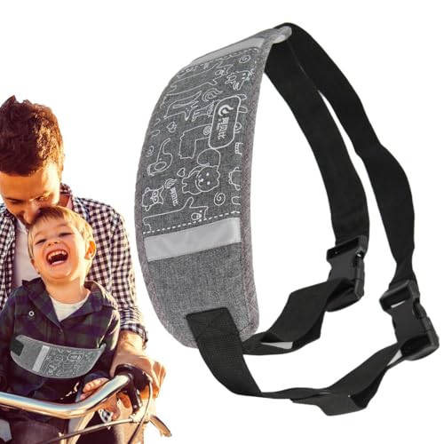 Arnés de seguridad para bicicletas para niños: cinturón protector para motocicleta, correa de ajuste cómodo | Dispositivo de seguridad para ciclismo reflectante mejorado, conjunto de módulo de soporte