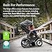 UPPAbaby Ridge Jogging Stroller/Durable Performance Jogger with Never-Flat Tires/Built for Walking, Running, Hiking/Water Bottle Holder and Basket Cover Included/Jake (Charcoal/Carbon Frame)