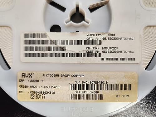 (100 PC) 06123C223MAT2U-ASE AVX Compatible with Cap CER 0.022UF 25V X7R 0612