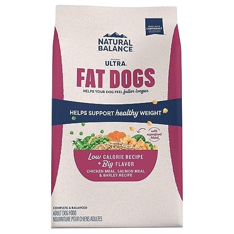 Natural Balance Original Ultra Fat Dogs Chicken Meal, Salmon Meal & Barley Recipe Low Calorie Dry Dog Food, 11 Pounds Cover