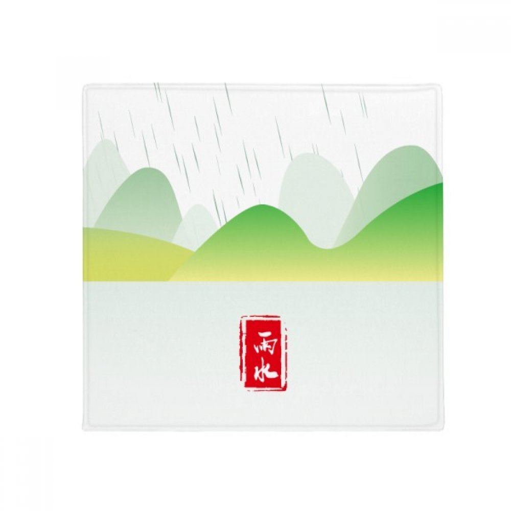 Tapis de sol anti-dérapant 60x60 cm pour cuisine et salon imprimé vingt-quatre termes solaires