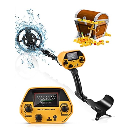 HIUYRFS Metal Detectors High Accuracy Metal Detector Waterproof Gold Detector Height Adjustable 78-108 cm with 25 cm Search Coil and Headphone Jack 20 cm Max Depth for Children and Adults