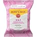 Burt’s Bees Micellar Rose Water Facial Towelettes, 100% Plant Based Cloth; 99% Natural Origin; Remove Makeup, Cleanse, Hydrate; No Oily Residue; All Skin Types; 30 Ct, Pack of 3 (Pack May Vary)