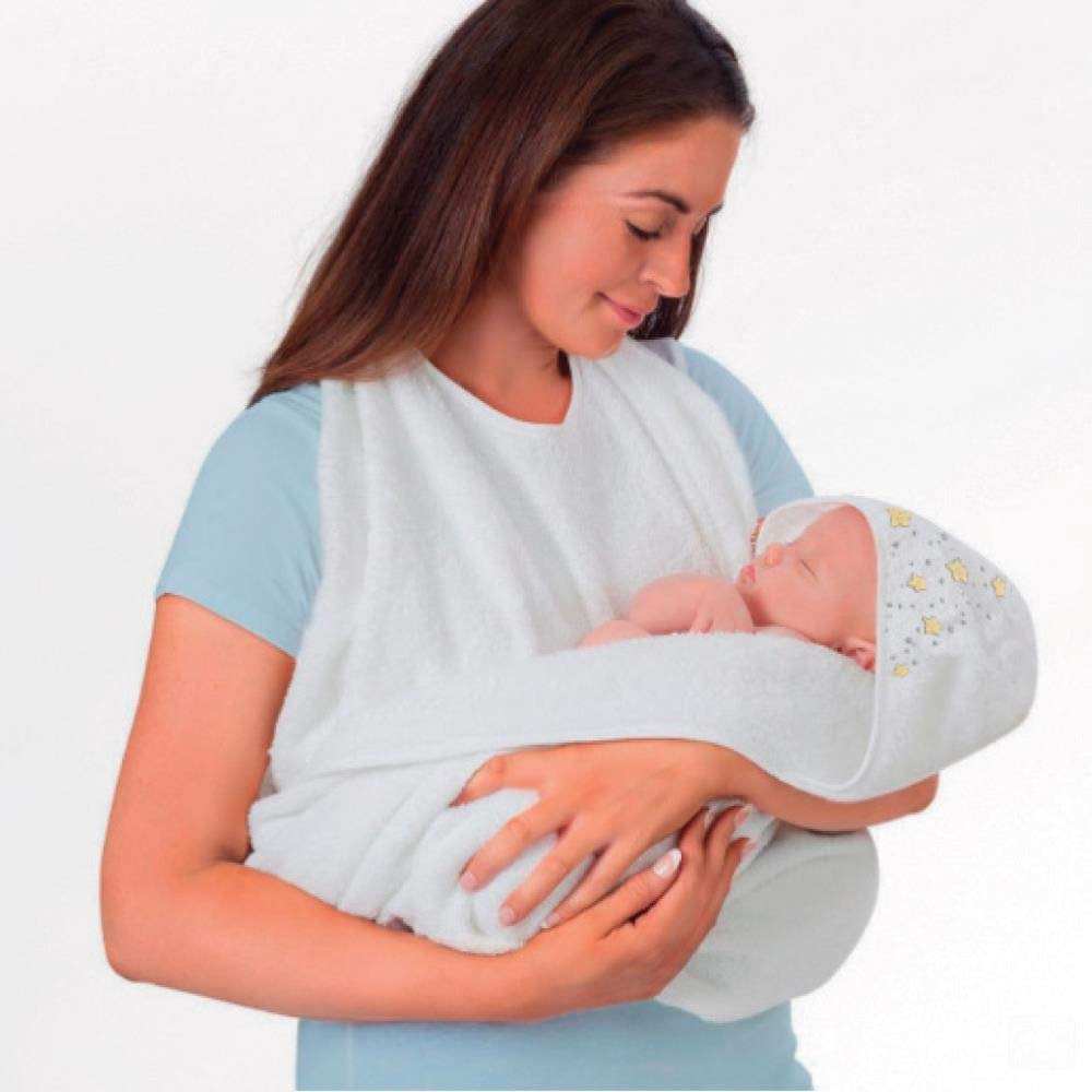 Primo PassiTerry Hooded Towel with Apron, White