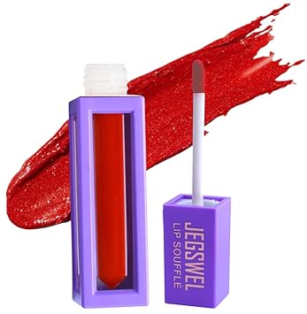 JEGSWEL LIP SOUFFLE POPPY RED SMUDGE PROOF LIQUID LIPSTICK 4ML FULL PIGMENT