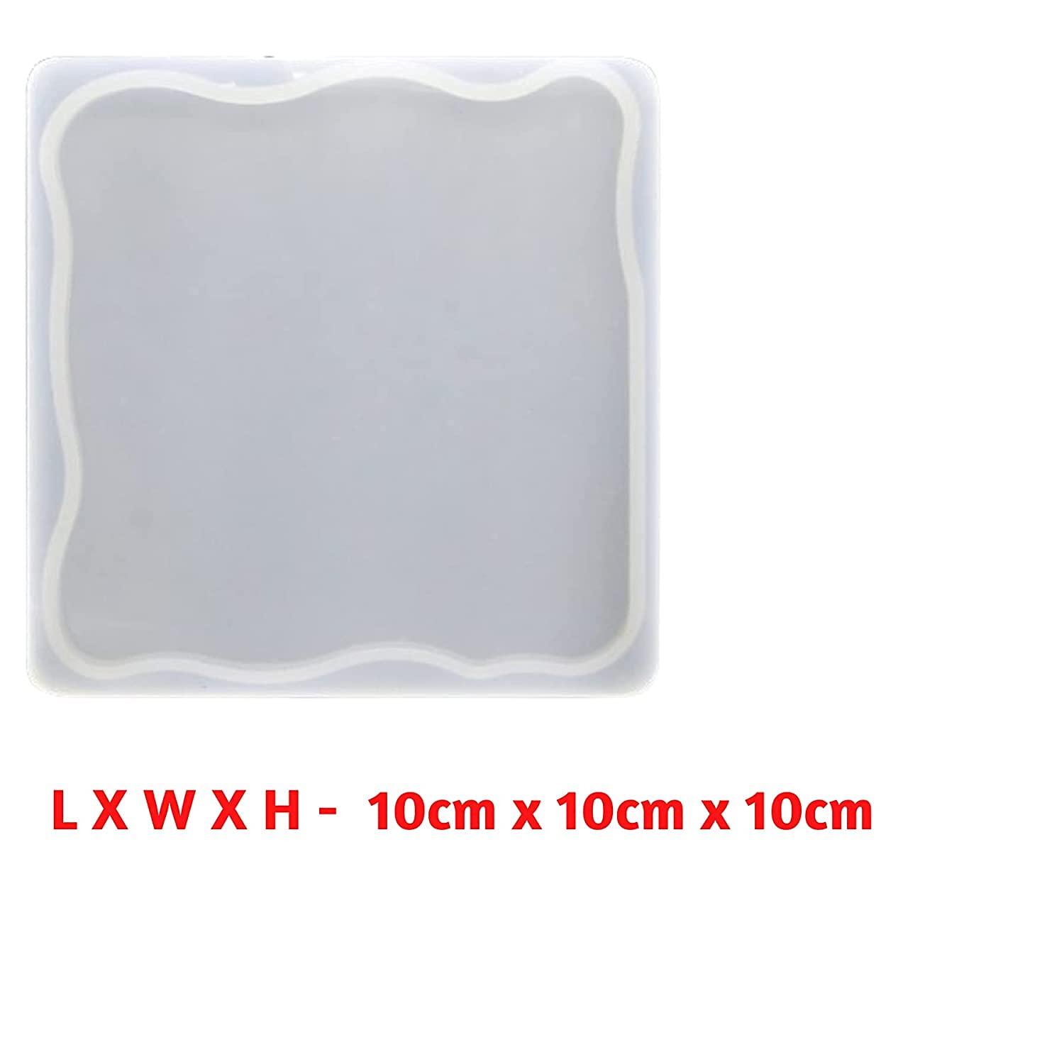 ARTOOL Square Agate Resin Coaster Mold Craft Square Silicone Coaster Mould Epoxy UV Resin Agate Coaster Mould 1 11.6 x 11.6 cm Set of 1 (B147) 1