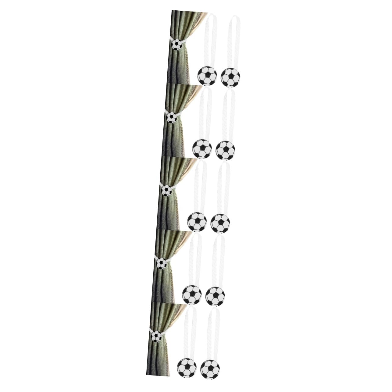 Ciieeo Curtain Tieback Clip Children 5 Sätze 5 Sets Cartoon Vorhangschnalle Dekorative Halter Outdoor Vorhänge Fußball Vorhänge Vorhang Raffhalter Seil Vorhang Quastenhalter Gardinen 2 Stück * 5