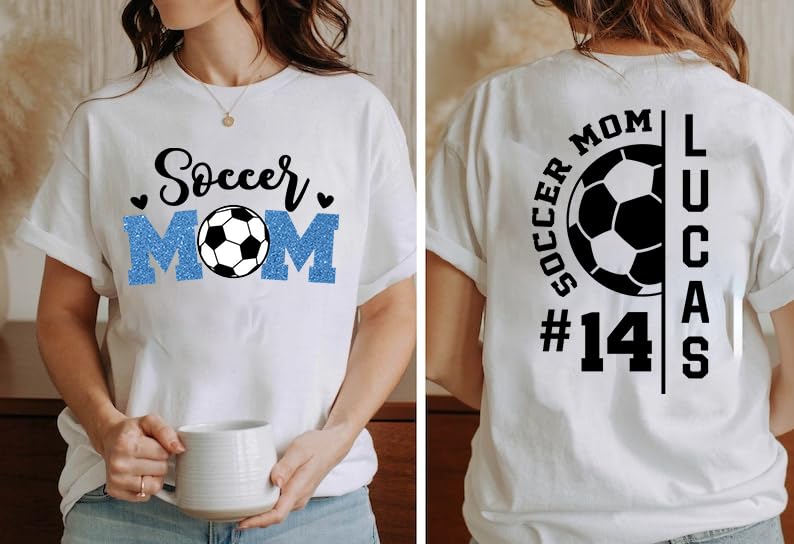 Personalized Soccer Mom Shirt, Colorful Sweatshirt and Gifts3