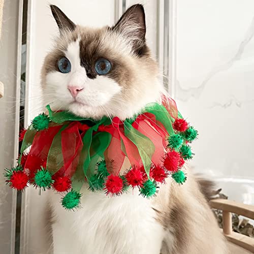 cyeollo 2 Pack Collar Disfraz Navideño para Perro Pequeño miniatura 4