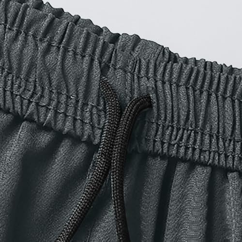 Men's Casual Shorts Elastic Waist Drawstring Shorts Summer Beach Shorts with Zipper Pockets Quick Dry Swimwear Shorts4