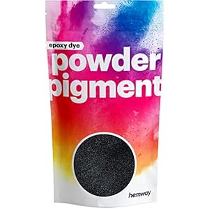 Hemway | Metalen houtskool zwarte poeder pigment schittert kleurstof metalen pigmenten voor epoxyhars, polyurethaanverf…