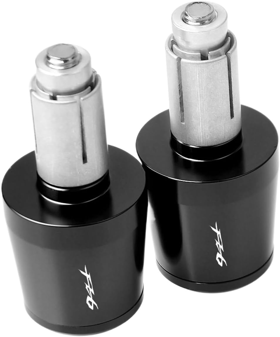 Motorcycle Handlebar Hand Grips Handle Bar End Cap Compatible with Ya ma ha FZ6 FAZ ER 2004-2010 2005-2009 Grips Bar Ends