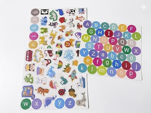 51rH90LJYBL SHNMN My Alphabet Busy Book for Kids Ages 3+, Montessori Preschool Learning Activity Book, Reusable Hook & Loop Alphabet Cards, ABC Learning Book, ... & Girls (Scratch Note Colorful Scratch Note)