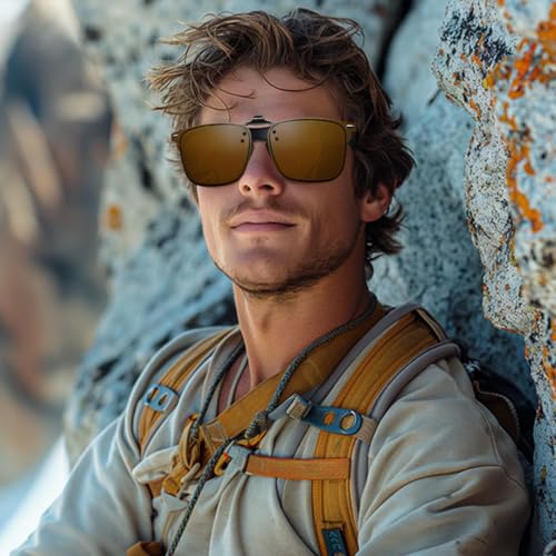 Polarized Clip on Sunglasses over Prescription Glasses Unisex Anti Glare Flip up Design Unisex4