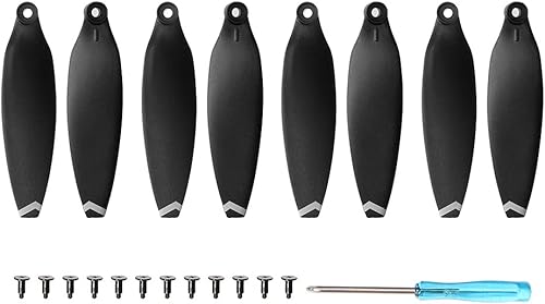 4 pares de hélices de bajo ruido de liberación rápida de hélices paletas para Xiaomi FIMI X8 SE Mini plata y negro