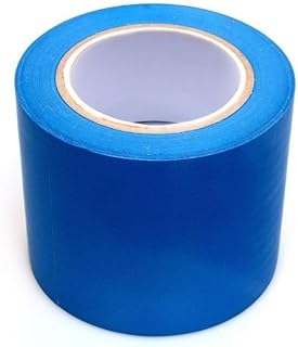 Eurobands Bodenmarkierungsband Blau 100mmx33m – PVC Klebeband stark haftend für Lager, Werkstatt, Industrie – Gefahren Markierungs Klebeband selbstklebend – 1BL23.44.0100/033A