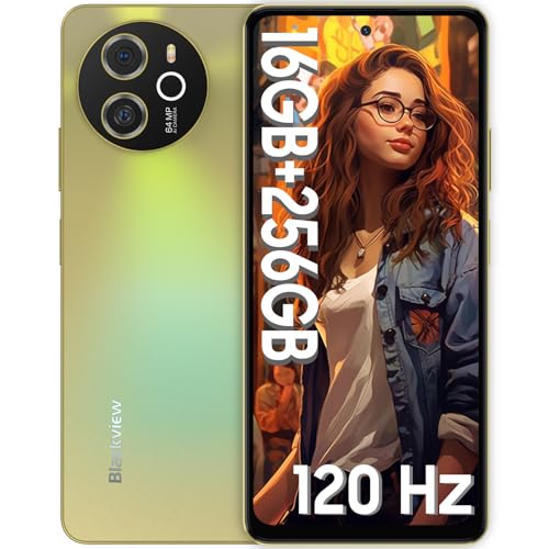 Blackview Shark8 Teléfono Móvil Libres Android 13, 16GB+256GB(TF 1TB) Helio G99 Cámara de 64MP...