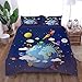 Mtoed Set Di Biancheria Da Letto Di 3D Stampa Set Astronave Dei Cartoni Animati 260X230cm Copripiumino In Microfibra Con Chiusura E Federa A Cerniera Comodo E Facile Da Pulire