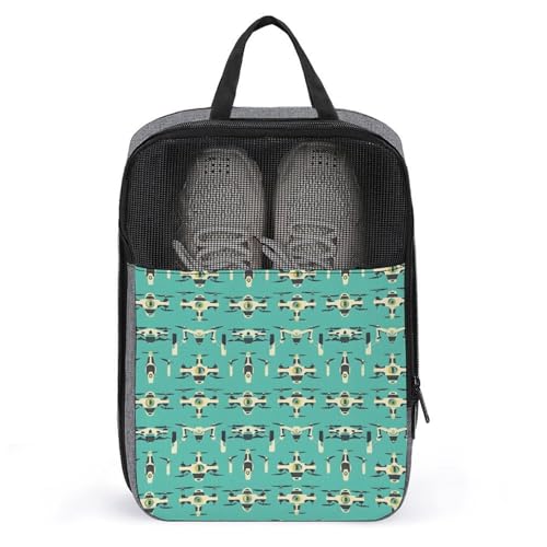 Sac à chaussures de golf imprimé blanc au design cool pour homme et femme