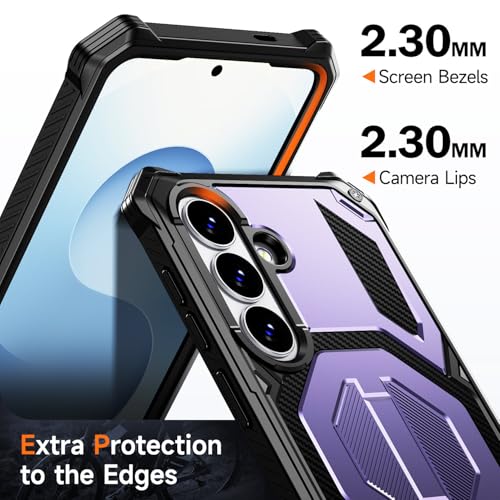 Image of for Samsung S26+ Plus Phone Case: with Screen Protector, [Compatible with MagSafe] Magnetic Phone Case for Galaxy 26+ Plus Case Purple