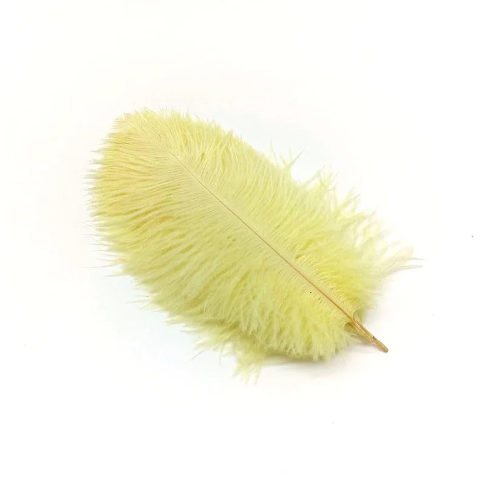 Ostrich Feathers 10Pcs Ostrich Feathers For Jewelry Making Plume Diy Dream Catcher Decorations Vase Needlework Craft Supplies Wedding Accessories(Cream Color feathers)