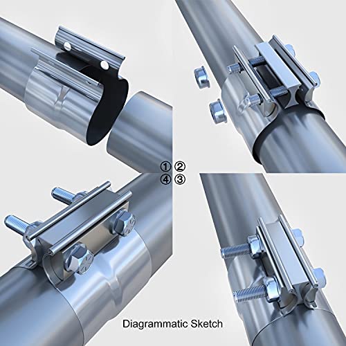 Roadformer 2.5" Lap Joint Exhaust Band Clamp Preformed Aluminized Steel Price History