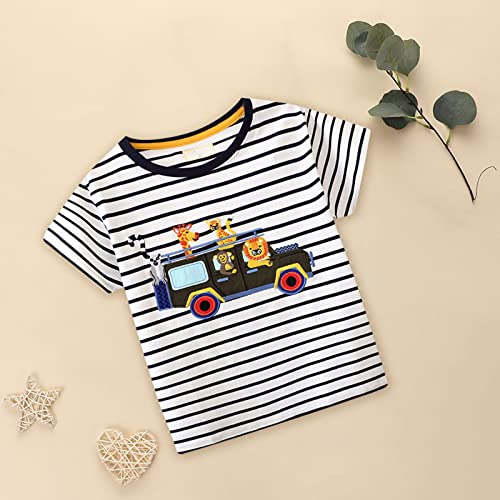 Kids Boys Striped Long Sleeve Undershirt Children's Crewneck Clothes T Shirts Teens Athletic Tops Tee School Uniform2