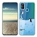 Produktbild ZhuoFan Samsung Galaxy M30S Hülle, Silikon Transparent Clear Schutzhülle mit Muster Motiv Handyhülle Ultra Dünn Slim Stoßfest Weich TPU Bumper Case für Samsung Galaxy M30S [6.4"], Pinguine