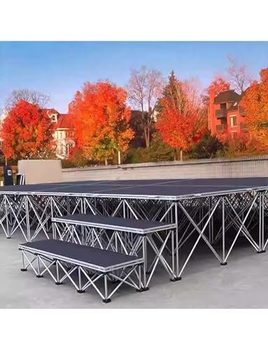 Kit palco pieghevole portatile, modulare, per matrimoni ed eventi all'aperto, facile installazione e trasporto