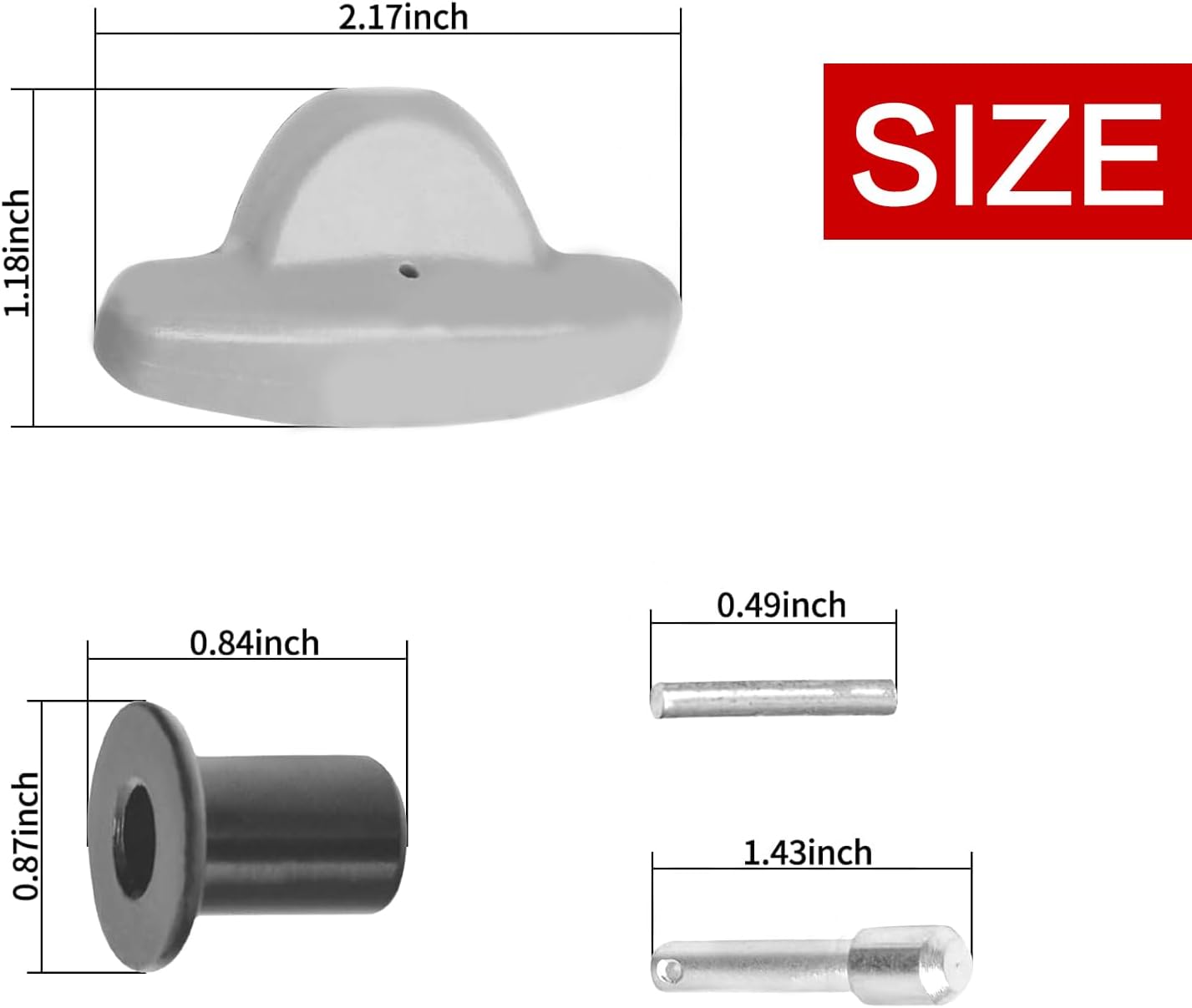 2 Sets Lawn Mower Parts,06530-VL0-315ZA Handle Adjuster Kit