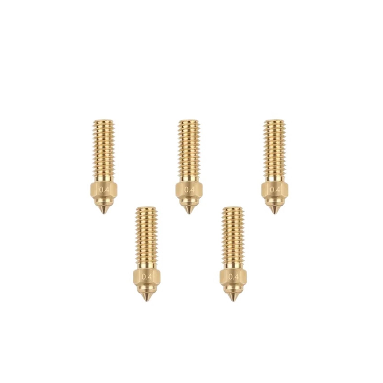 Ugelli ottone,compatibile con Creality, K1 Max CR-M4 | 1 o 5 pezzi,ugelli in ottone,0.4mm,per filamento da 1.75mm,controllare il modello prima dell'acquisto(5pcs K1 Nozzle)