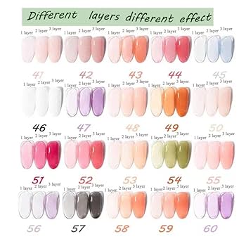 BruBru Nail Color Chart 一覧