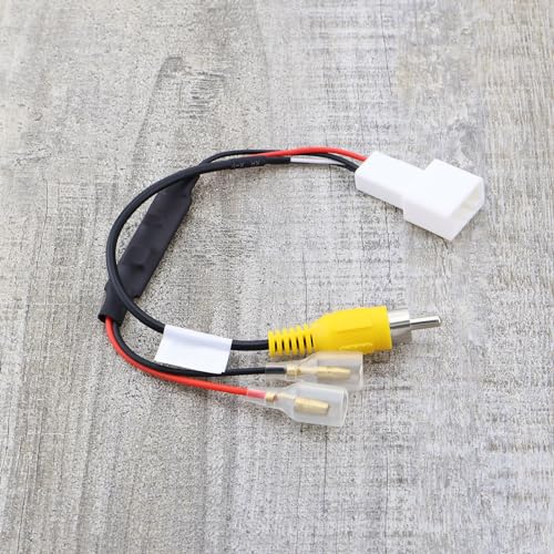 Image of SING F LTD 2Pcs 4Pin Car Reverse Camera Retention Wiring Harness Connector Rear Reversing Camera Adaptor Compatible with Toyota, 23cm