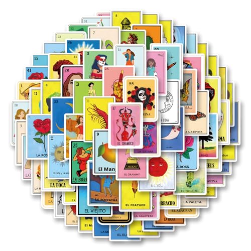 120pcs Loteria Romantic Aesthetics Retro Funny Stickers...