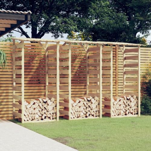 Nqyjm Lot de 3 pergolas avec toit - 100 x 90 x 200 cm - Bois de pin - Imprégné - Pour jardin, terrasse, extérieur