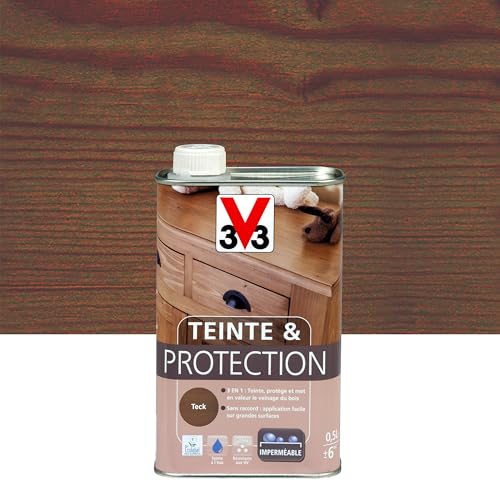 V33 Teinte & protection meubles et boiseries, Teck 0,5L