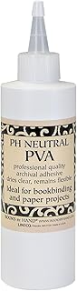 Books By Hand, PH Neutral PVA Adhesive, Archival Quality and Acid-Free, Dries Clear - 8 Ounce