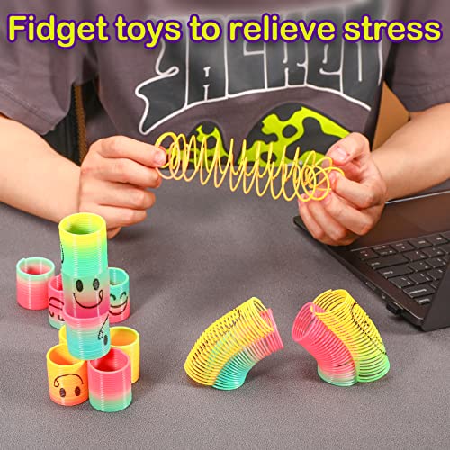 Image of AZEN 24 Pcs Mini Spring Party Favors for Kids 3-5 4-8, Goodie Bags Stuffers for Birthday Party, Classroom Prizes Kids Prizes, Small Bulk Toys Gifts (4 Smile)