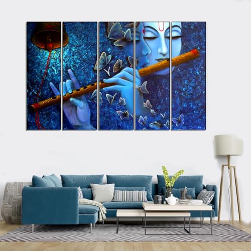 Image of KYARA ARTS Radha Krishna Wall Painting, Multicolor, 50 x 30 inch