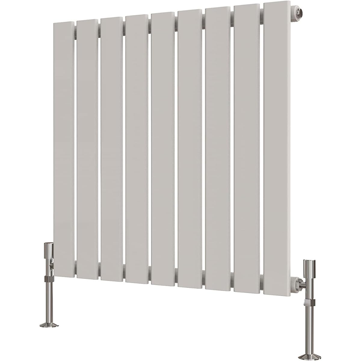 Radbliss Horizontal Flat Panel Radiator 600x612mm White Single Design RAD Central Heating