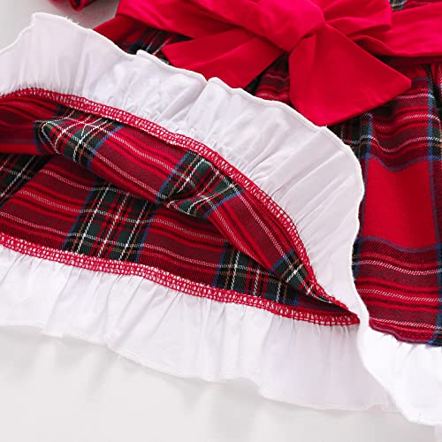 Zukmuk Vestito Natale Bambina 0-3 Anni Abito a