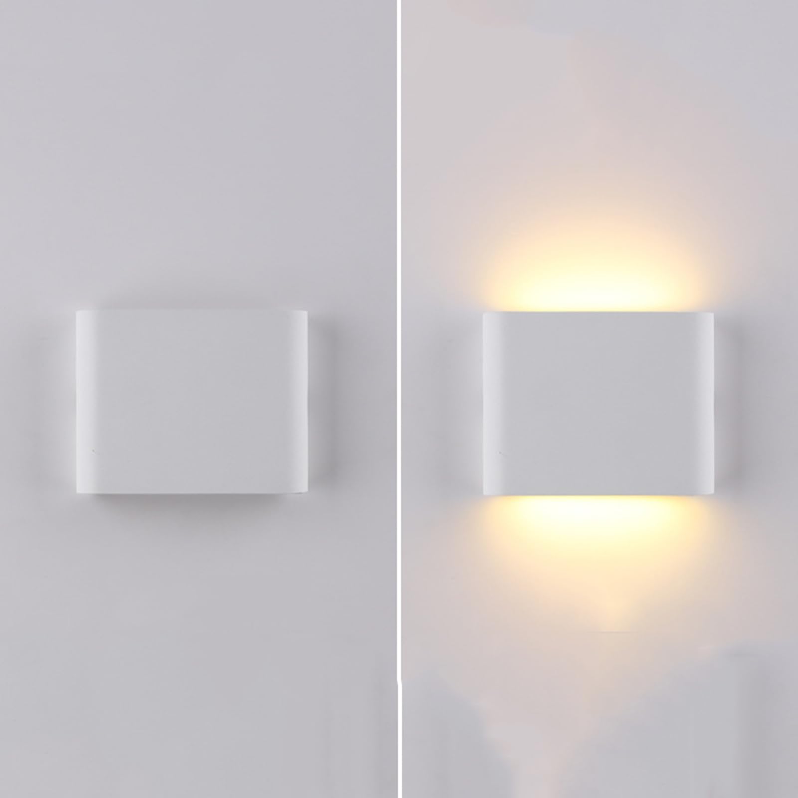 Kinkiet ścienny LED lampka nocna do salonu, sypialni, wewnątrz/na zewnątrz wodoodporna
