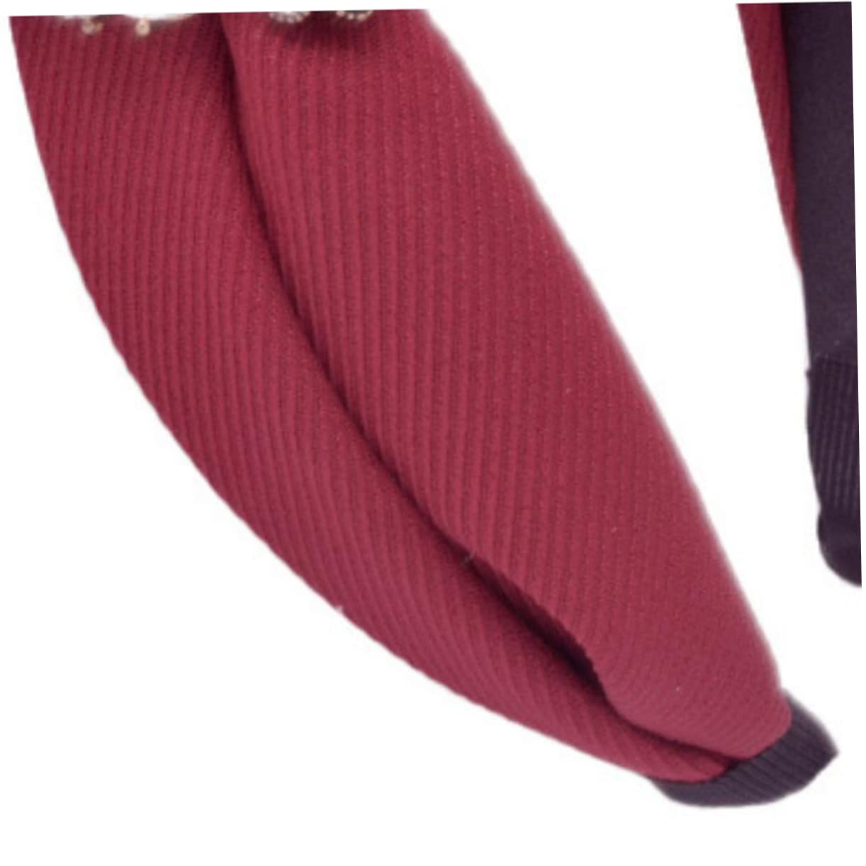 Ipetboom 3piezas Headband De Ancha Rhinestone Para Mujeres y Color Rojo Accesorio Elegante y