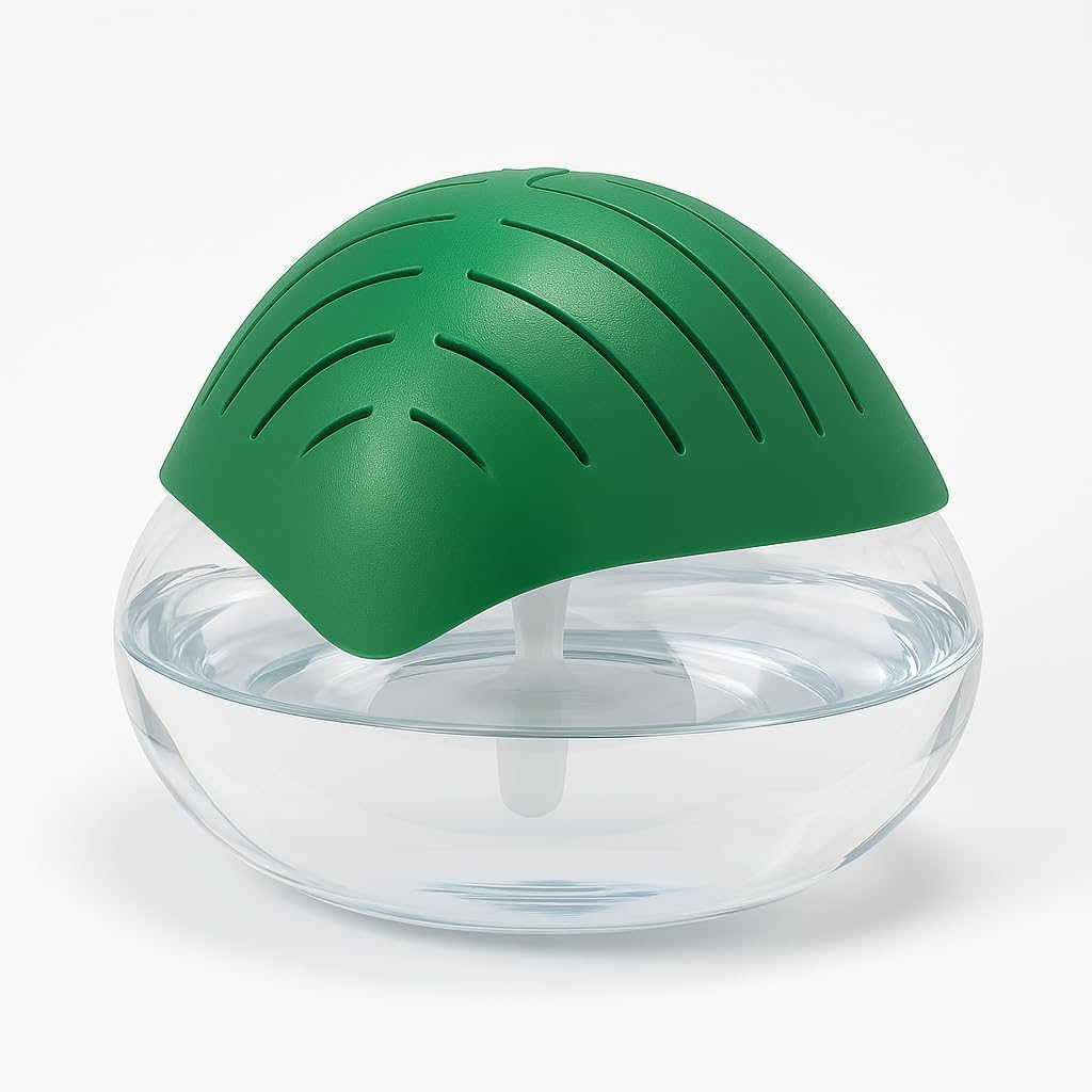 Portable 3-in-1 Air Purifier, Aroma Diffuser & Cool Mist Humidifier with 500ml Water Tank – Electric Revitalizer for Fresh Air & Fragrance at Home, Office, Bedroom & Spa (Green)