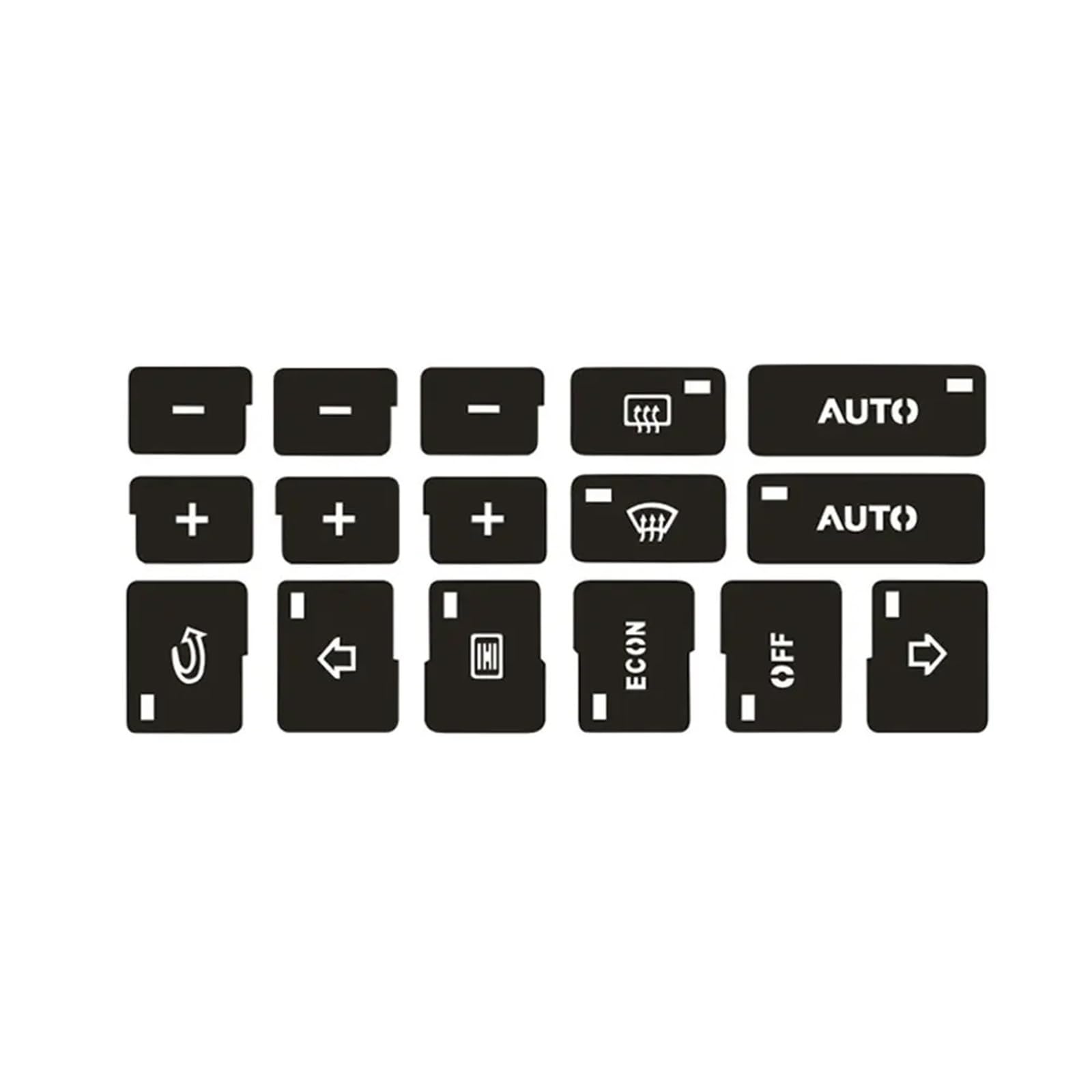 Wsbojxth One Color Repair Patch Compatible With A4 B6 B7 2000-2004 Ac Climate Control Button Repair Decal Car Interior Air Conditioner Panel Button Repair Sticker Trim