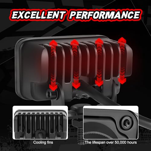 Image of SAE LED Fog Light DOT Approved Driving Off road Light Pods | 2PCS 3 Inch Waterproof CREE LED Pod Cube Light Street Legal Bumper Backup Fog Lights For Truck Pickup Motorcycle ATV UTV Boat